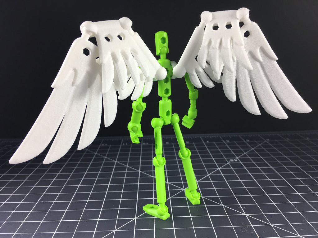 Articulated wing kit for ModiBot Mo