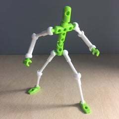Adjustable arm/leg figure for ModiBot
