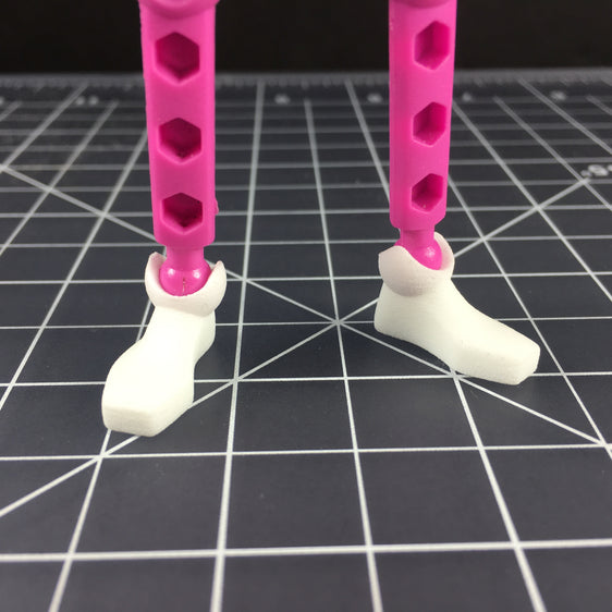 Thin human foot set for ModiBot