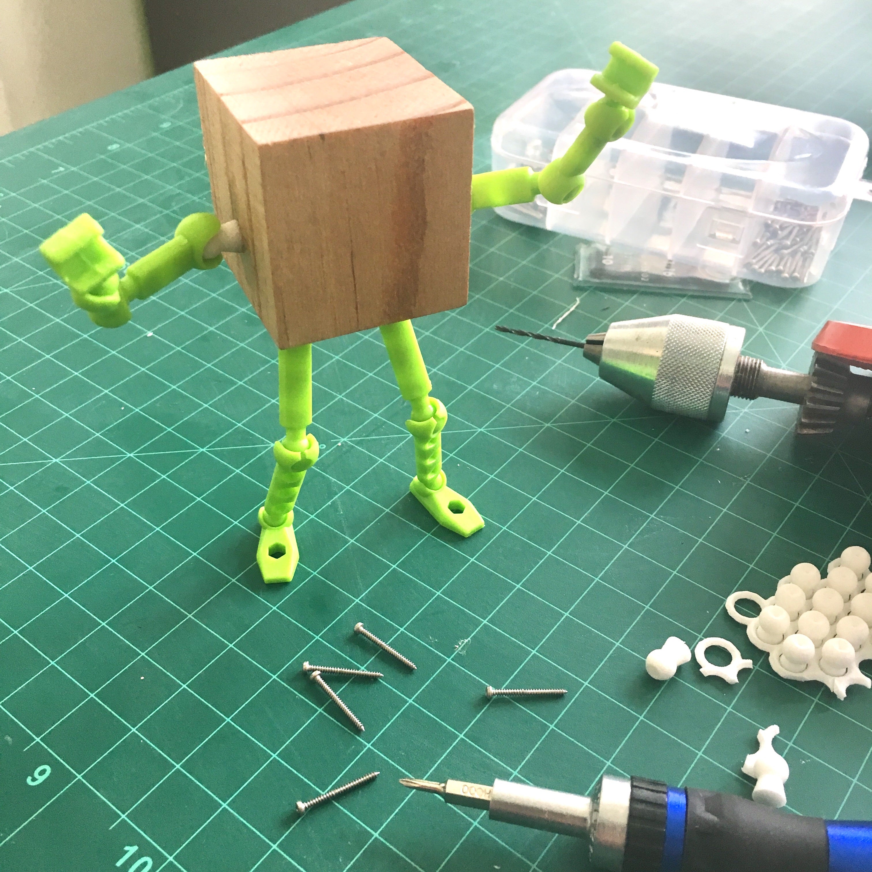 'Screw-on' ball adaptor set for ModiBot