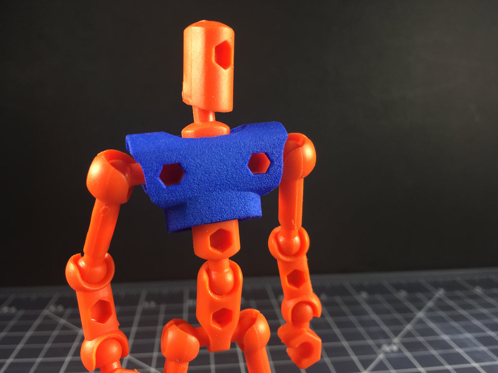 Flaired Chestplate for ModiBot Mo figure