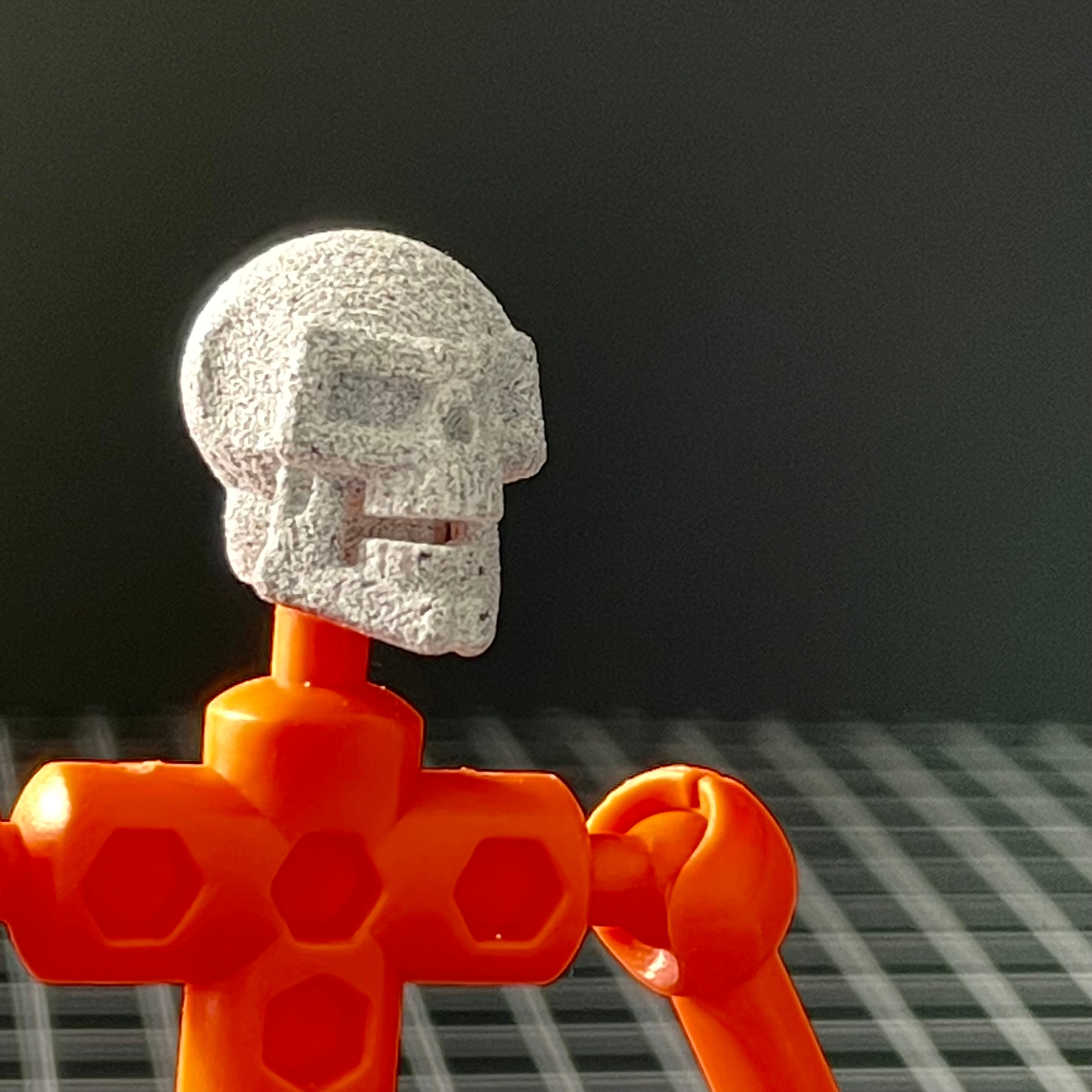 Skull character head for ModiBot figures