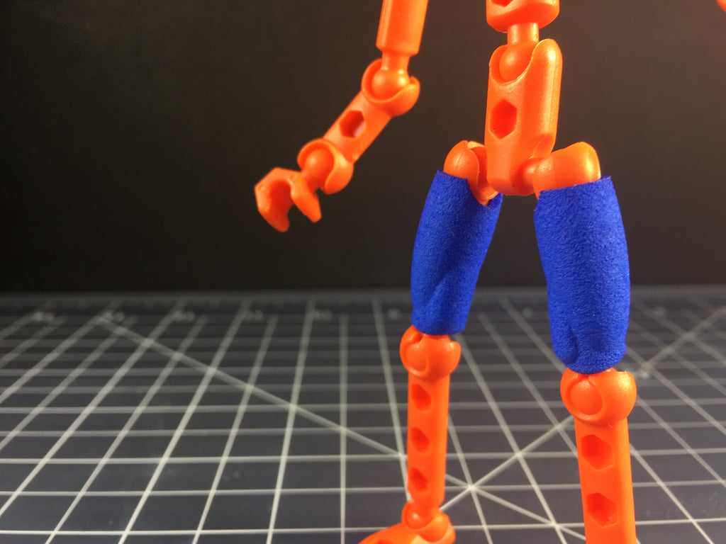Thigh guards for ModiBot Mo figure