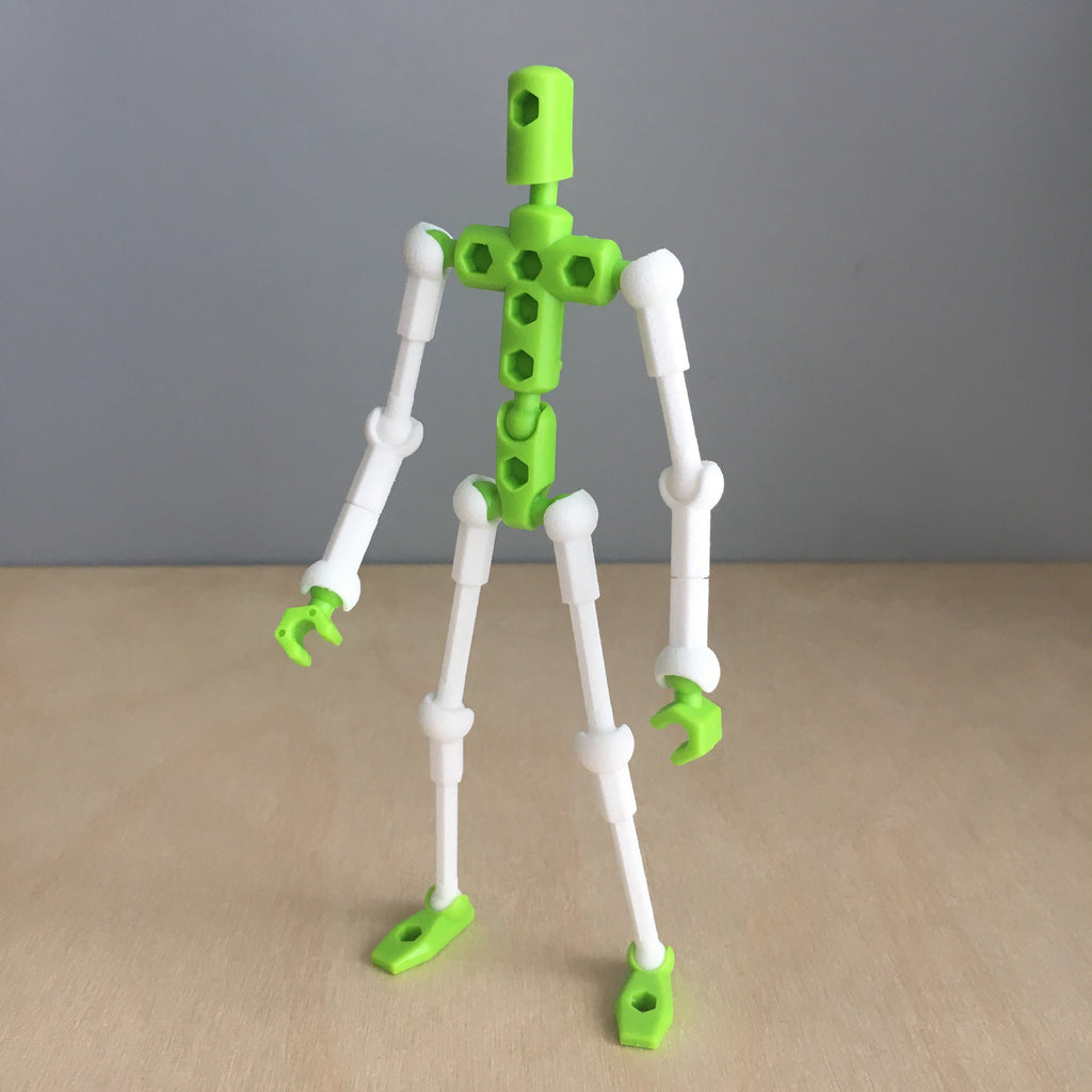 Adjustable arm/leg figure for ModiBot