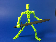 Medieval Broad Sword for ModiBot figure kits