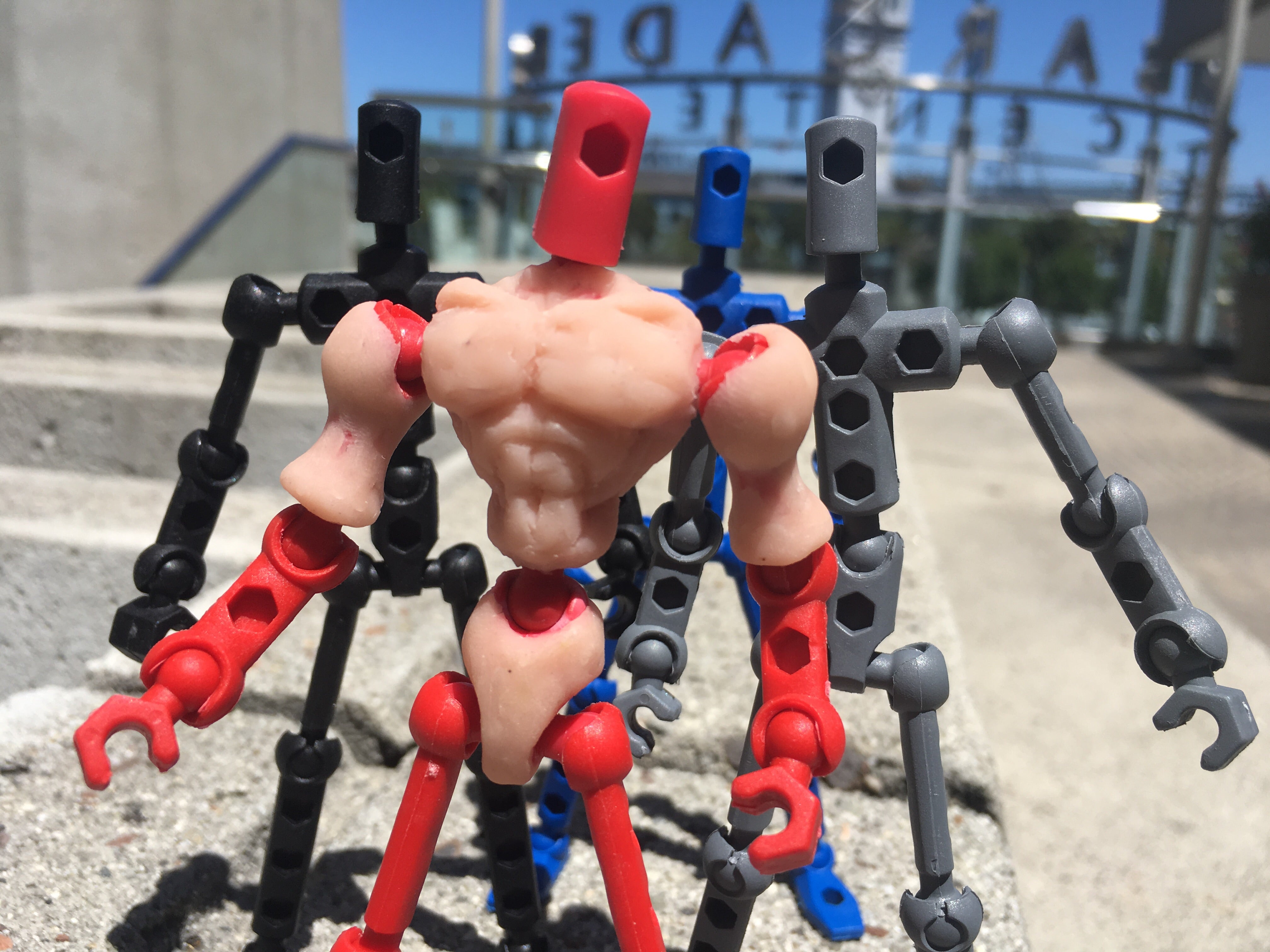 ModiBot Mo+ Figure armature for polyclay sculpting & stopmotion animation