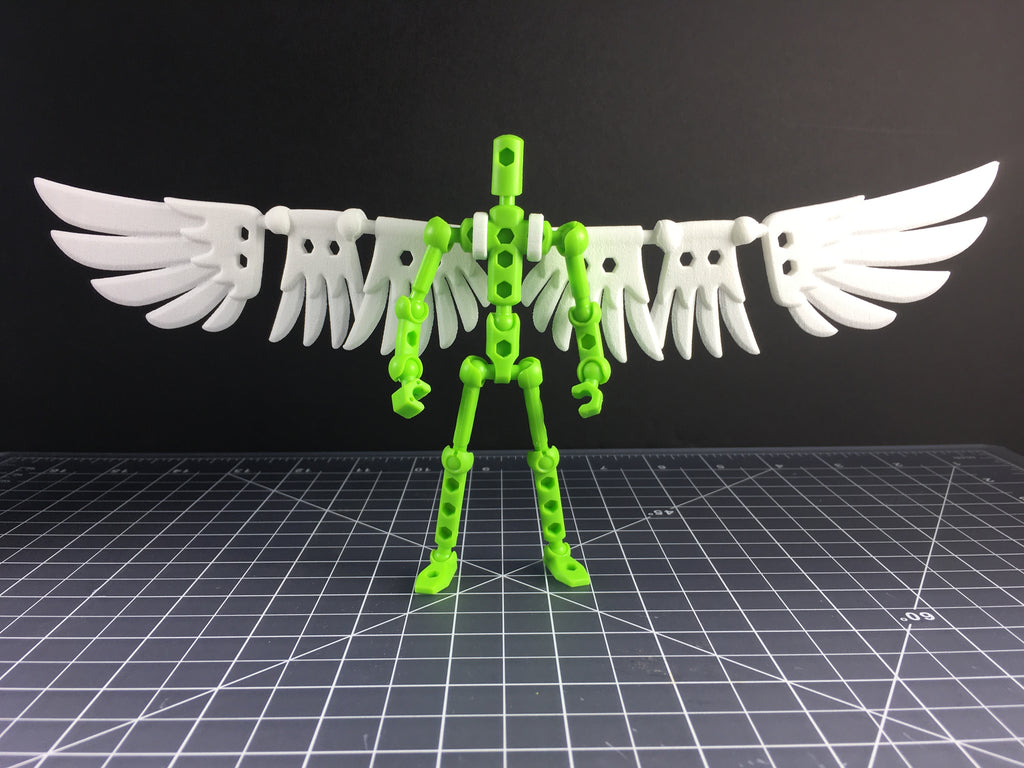 Articulated wing kit for ModiBot Mo